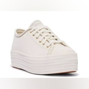 KedsWomen's Triple Up Canvas Metallic Platform Casual Sneakers